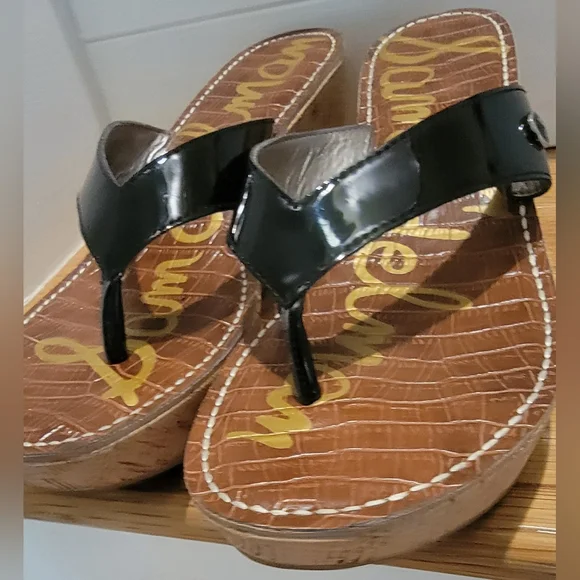 Sam Edelman Romy Thong Cork Wedge, size 11 - Picture 2 of 4